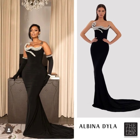 Albina Dyla Black Gown - Picture 2 of 7